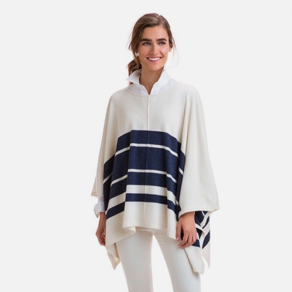 Vineyard Vines Stripe Sweater Poncho